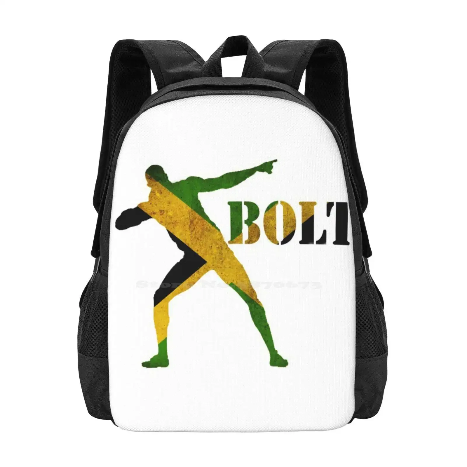 Usain Bolt Hot Sale Schoolbag Backpack Fashion Bags Usain Bolt Sprint Runner Athlete 2016 Legend Photoshop Gold Medal Athletics