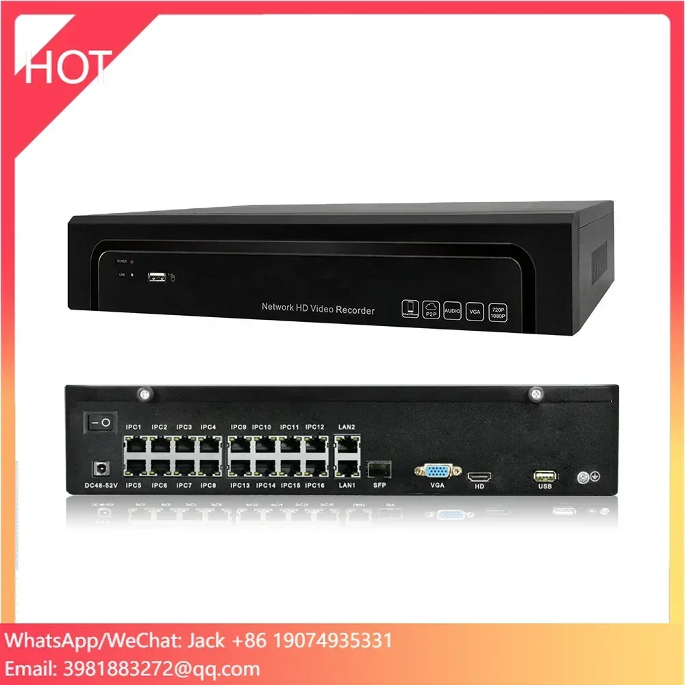 

Low Cost On---vif Standard H.265+/H.264 2 SATA 32CH 5MP/16CH 4K Network Recorder with 16ch POE Audio Analysis 4K NVR