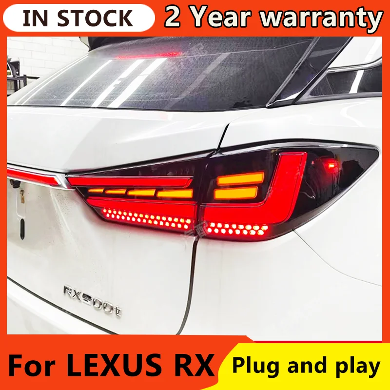 

For Lexus RX300 RX270 RX350 RX450h LED Taillights 2016-2022 LED Through tail lights Dynamic turn signal LED Rear Trunk Lights