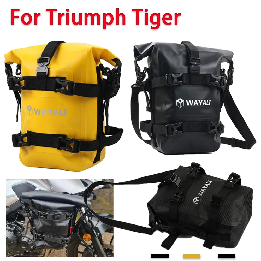 For Triumph Tiger 660 800 850 900 1050 1200 Accessories Frame Crash Bars Bags Waterproof Tool Storage Travel Luggage Saddle Bag