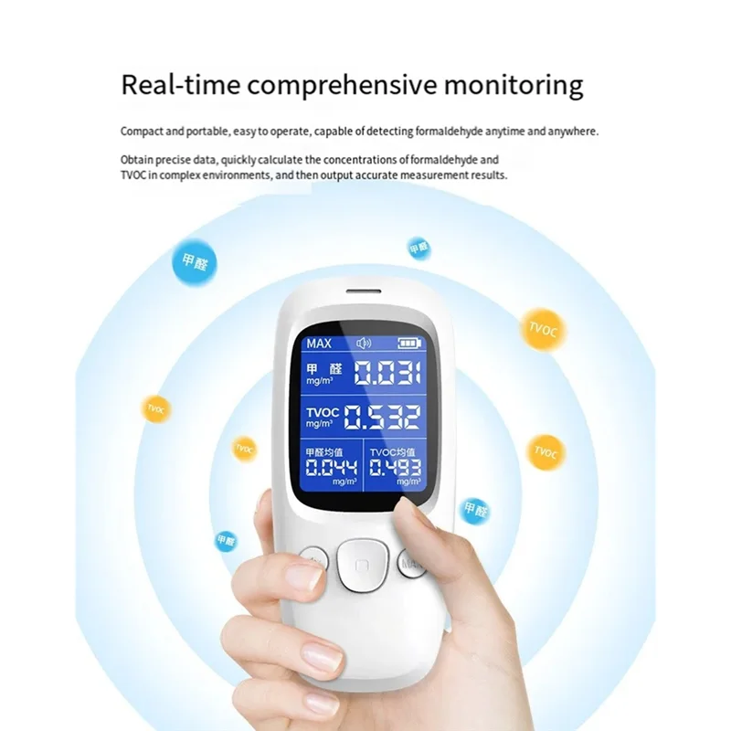 PHILE-الديكور المنزلي إشغال جديد كاشف الفورمالديهايد TVOC كاشف الغاز كشف داخلي اختبار الرائحة الضارة