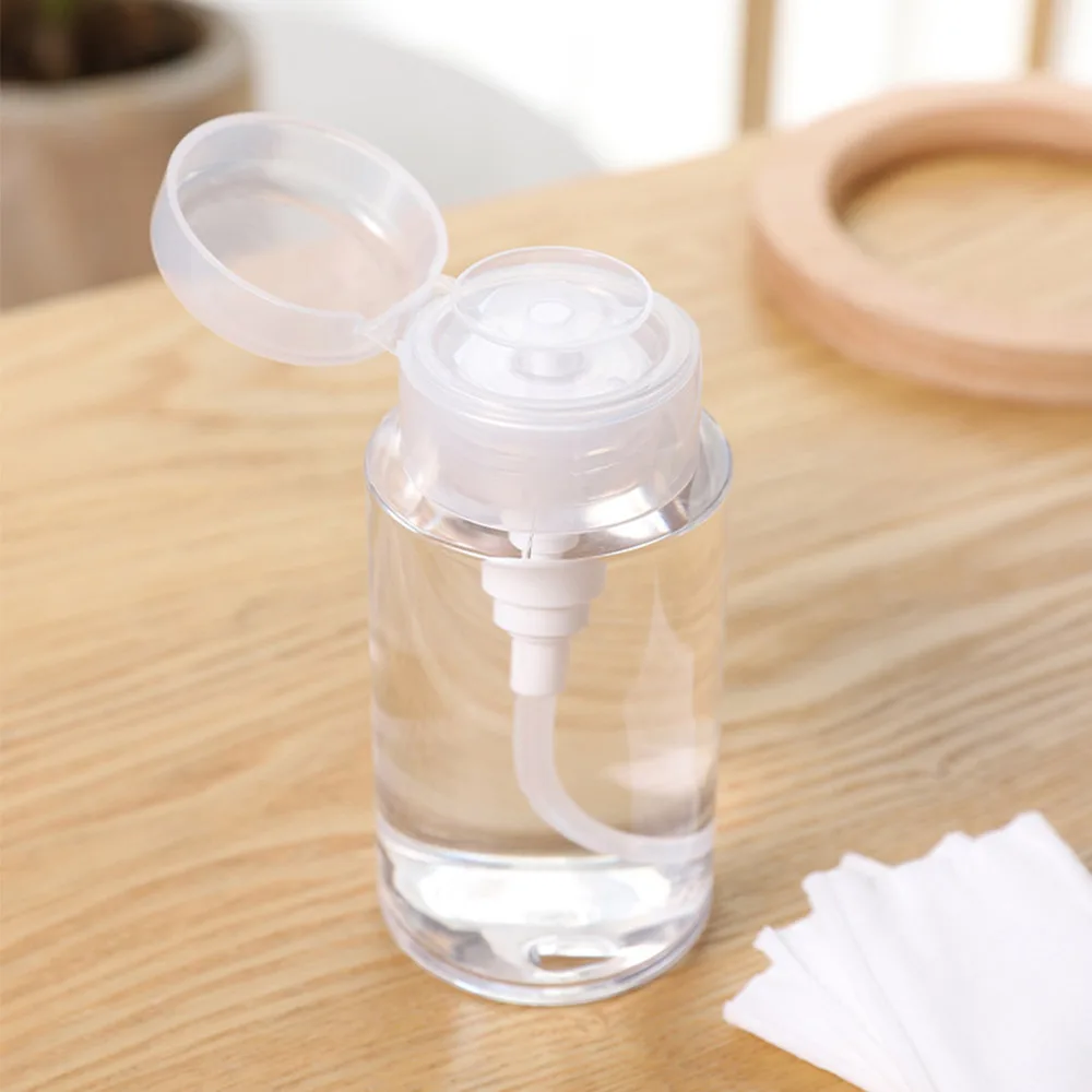 120/150/200 ml Druk Pomp Dispenser Flessen Lege Hervulbare Draagbare Nagellak Remover Cleaner Make Fles manicure Tool