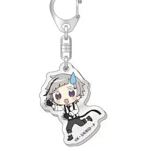 Game Nakajima Atsushi Dazai Osamu Ryunosuke Akutagawa Nakahara Chuya Izumi Kyouka Acrylic Keychain Doll Anime Keyring for Gift