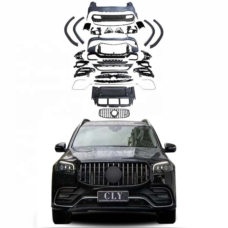 

Для GLS X167 GLS450 GLS350 Обновление корпуса GLS63 для X167 2021 Изменение в стиле бампера GLS63
