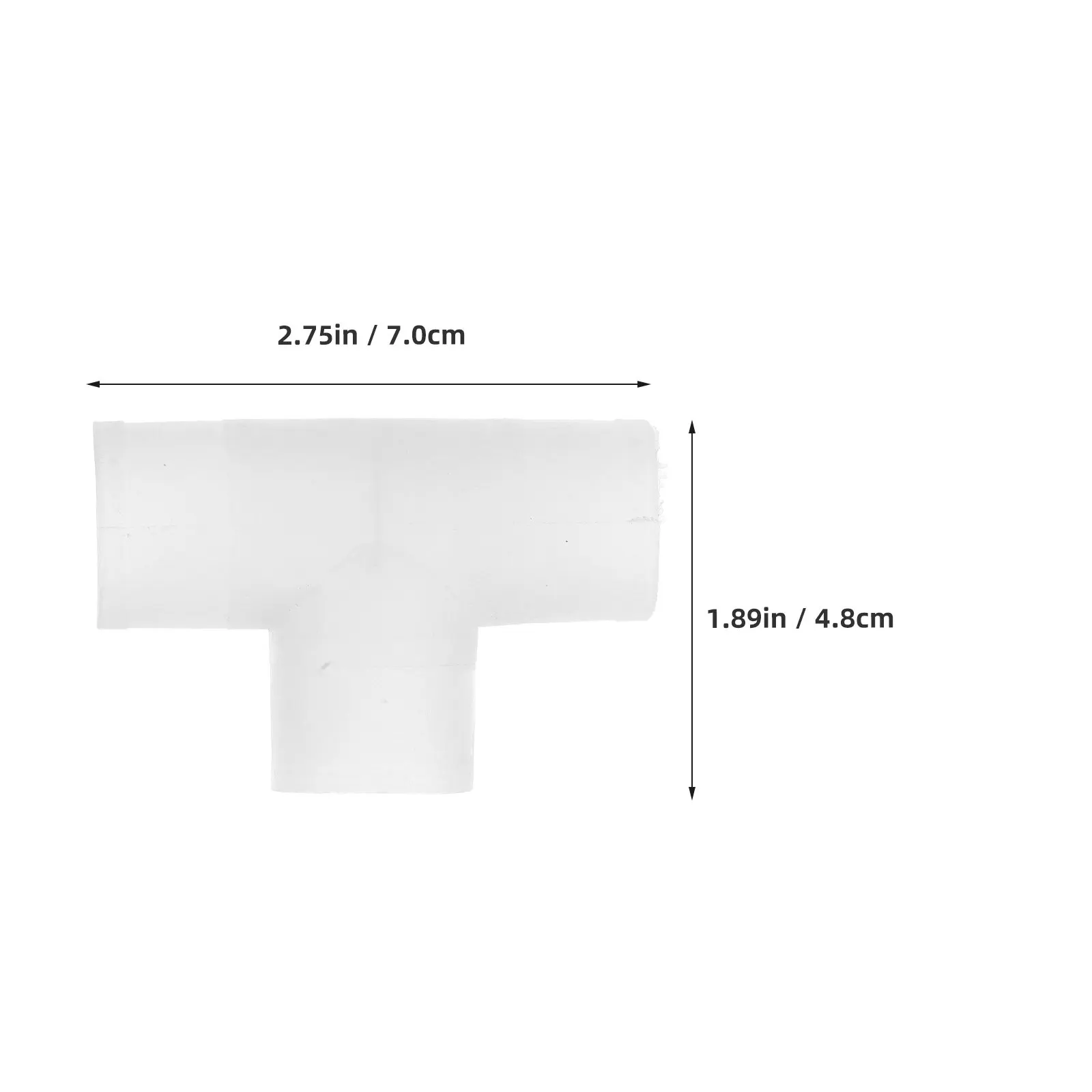 Water Line Fittings 20Pcs Straight Tee Plug Plastic Connectors for Aquaculture Drip Irrigation