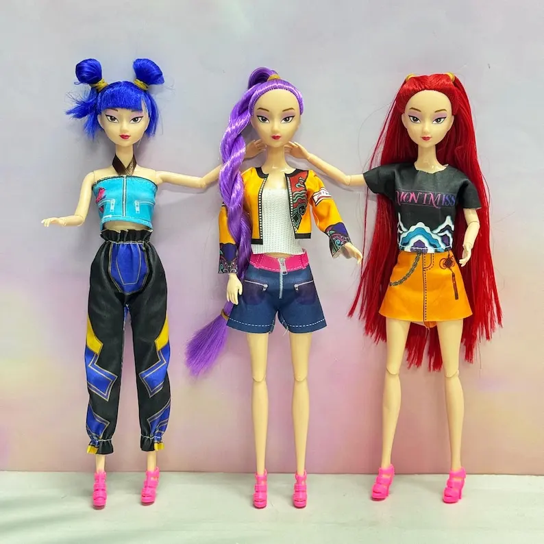 مجموعة شخصيات الحركة Kpop Demon Hunters، دمية Rumi Mira Zoey Derpys Tiger القابلة للجمع، لعبة مجسمة أنيمي لطيفة لمحبي هدية الكريسماس