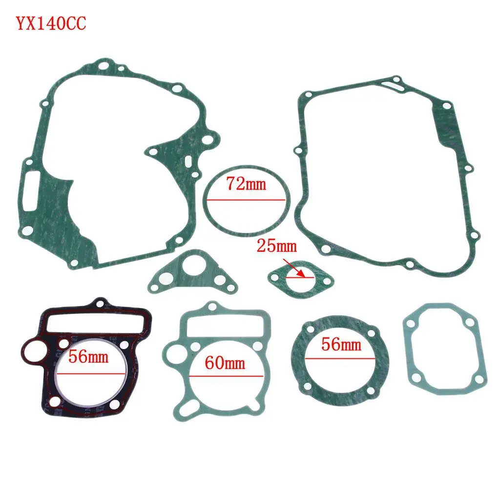 USERX Universal Cylinder Gasket for 140cc ATVs Go Karts Dirt Bikes 140cc Quad 4 Wheeler Dune Buggy Sandrail Pit Bike