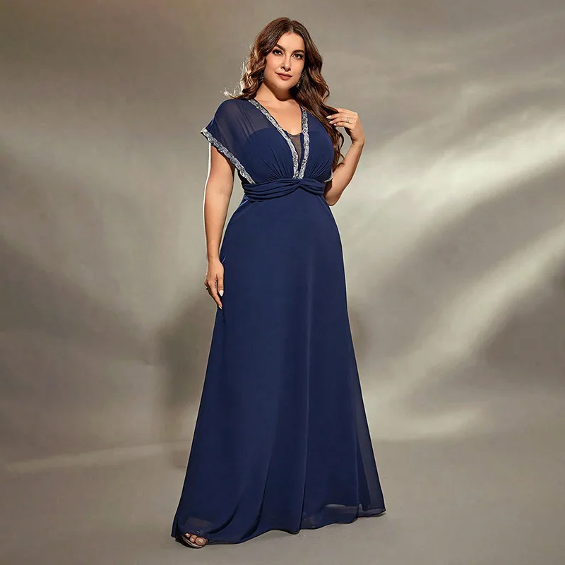 Afslankende Kant Diepe V Neline Dr Hoge Taille Crossbody Cotail Par Dr Sexy Bloemenprint Zijde Dames Faion