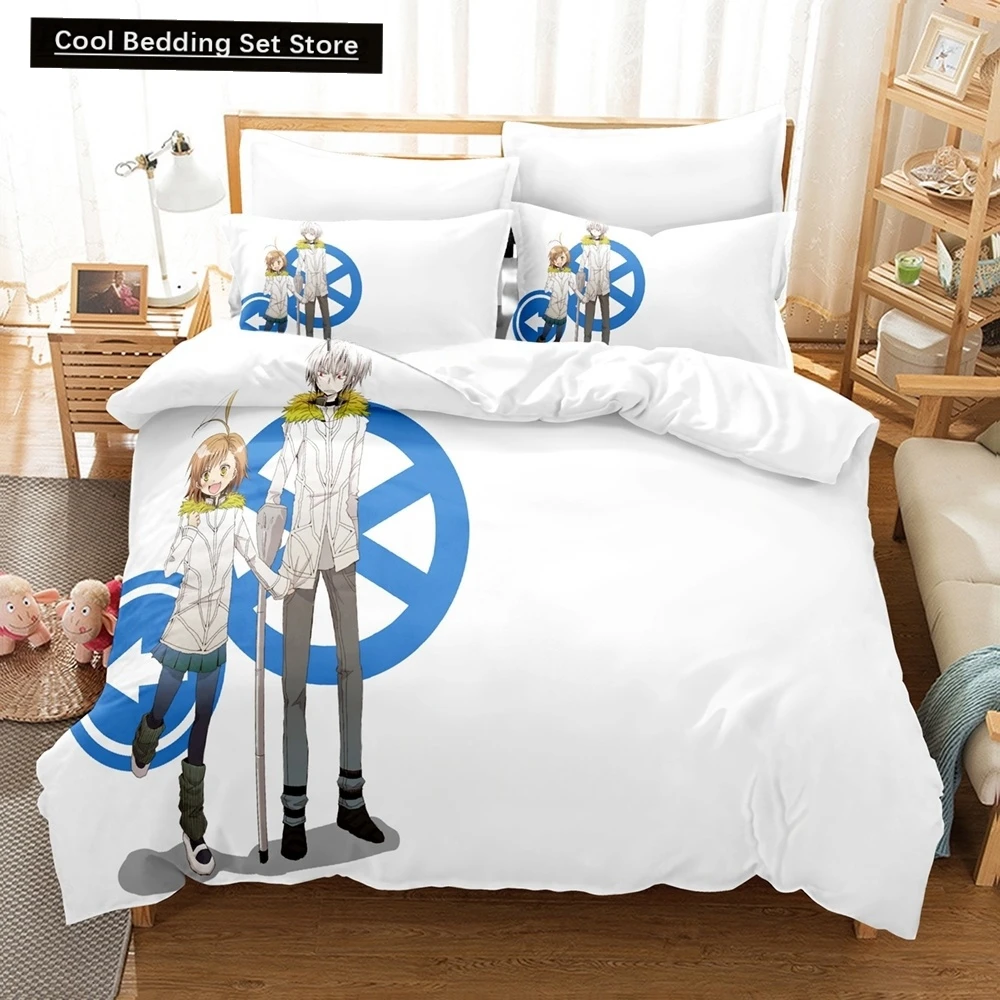 

3D Printed Anime A Certain Magical Index Bedding Set Single Twin Full Queen King Size Bed Set Adult Kid Bedroom Duvetcover Sets