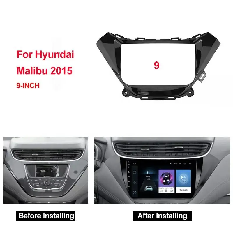 Car Radio Fascia for 2015-2018 CHEVROLET MALIBU 9 inch Stereo Panel Dashboard Kit Refitting Installation Frame