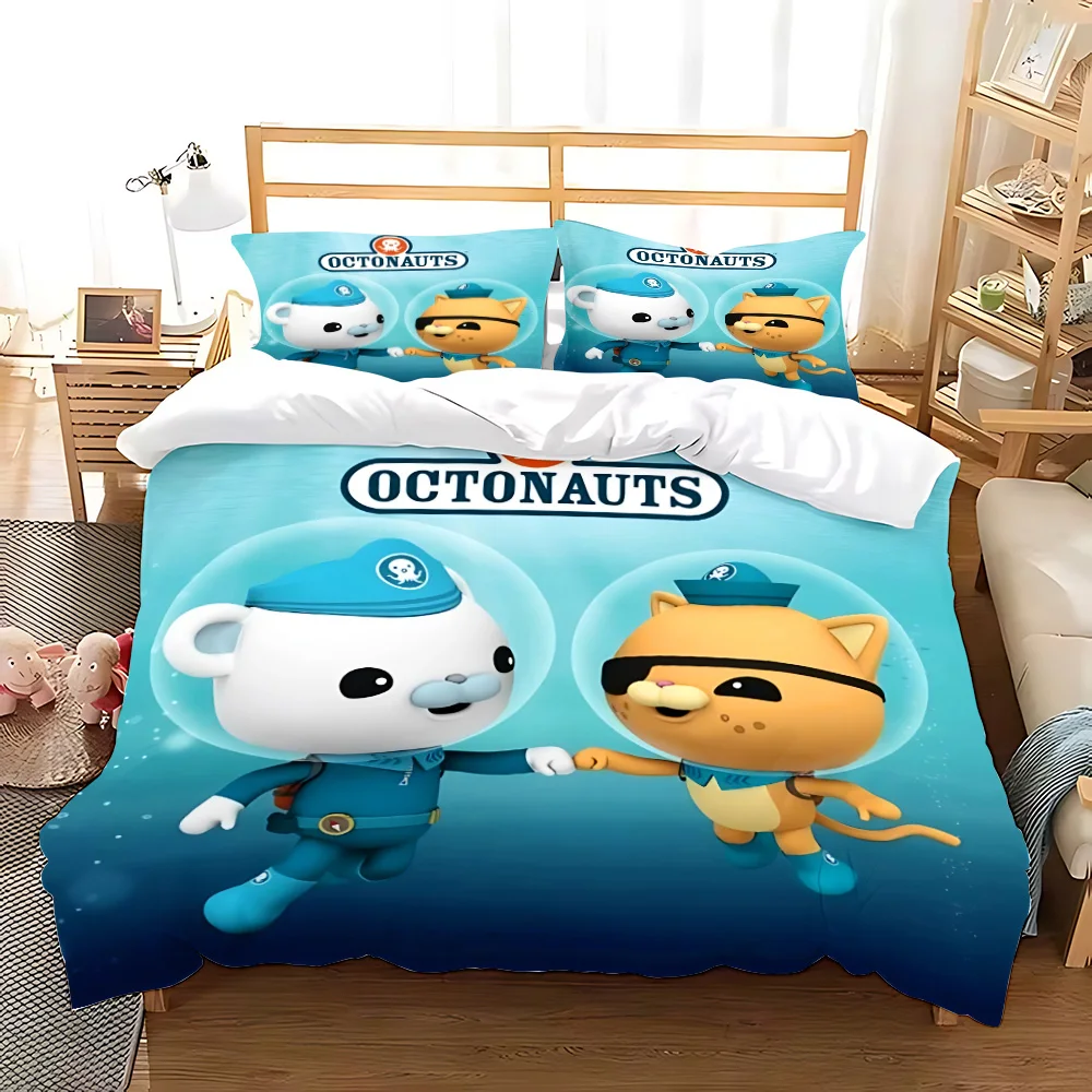 Duvet The Octonauts cartoon Pillowcase Bedding Set Adult Boy Girl Bedroom Decoration Children Gift Single Double Large Size