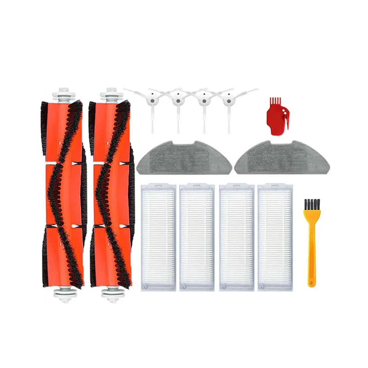 Hepa Filter Mop Cloth, Escova lateral principal, Acessórios de aspirador de pó, Xiaomi Mop 2 Pro, MJST1SHW, MJSTL