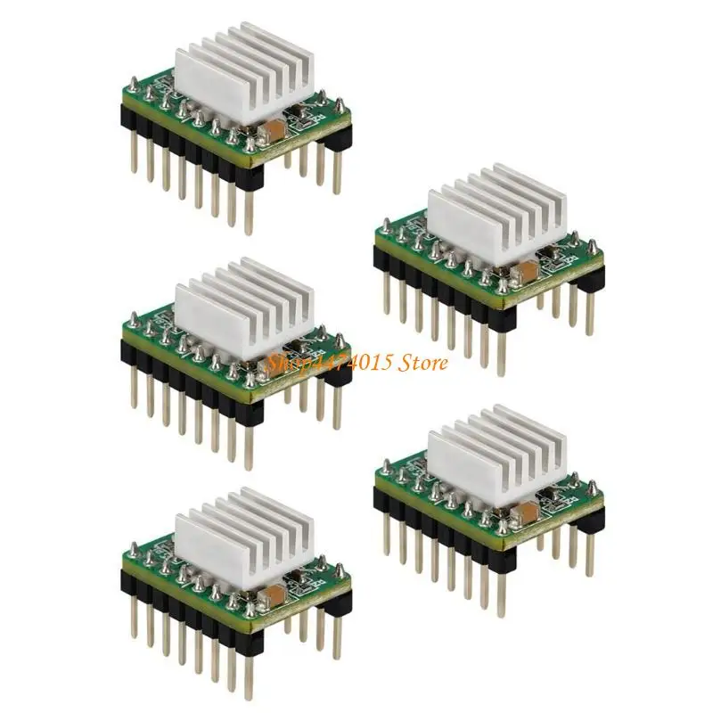 K1AA Modul Driver Motor Stepper Efficient dengan Heat Wasted A4988 Chip Silent Driver