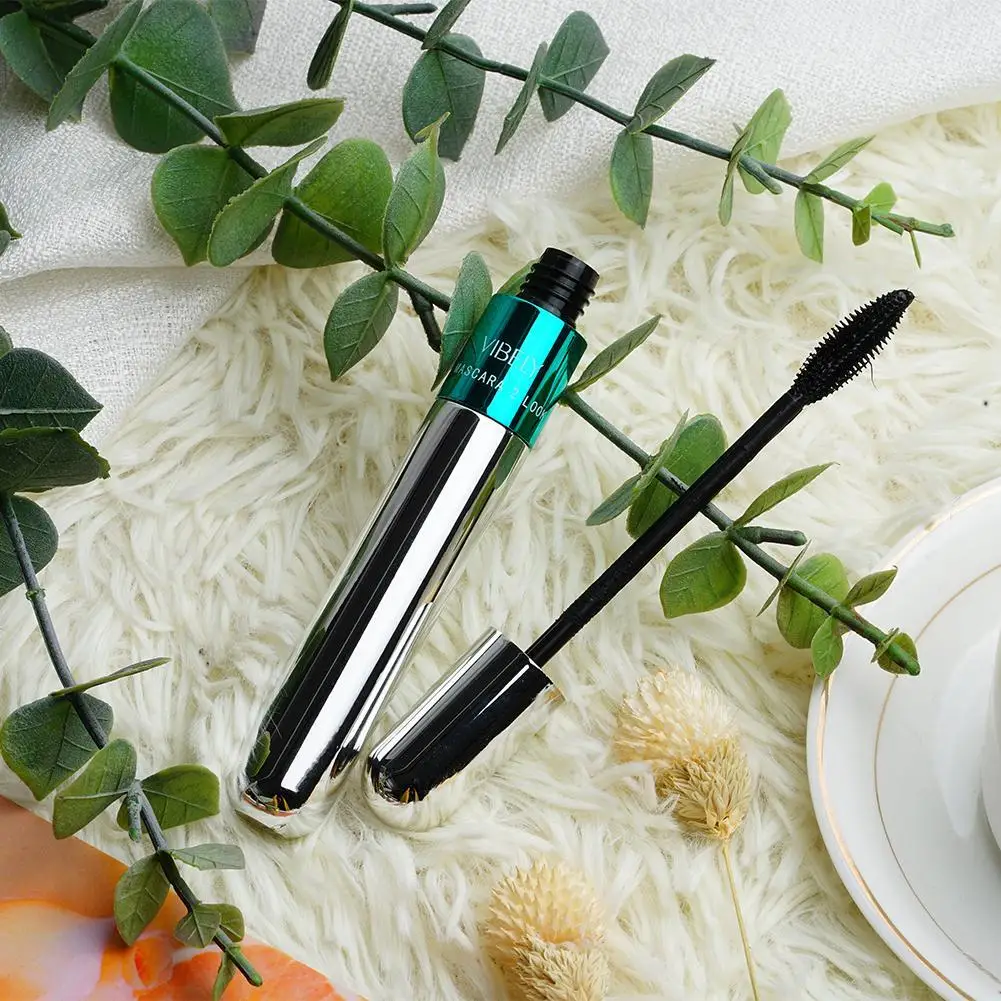 Two-in-one Mascara Eyeliner 4D Wide-angle Rotating Waterproof Slender Warping Does Not Smudge Sexy Eye Makeup 1pcs