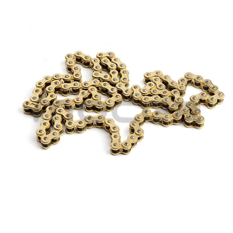 Gold 420 Chains 104L/110L Links Motorcycle Drive Chain Link For 50cc-150cc ATV Quad Pit Dirt Bike Motocross Parts