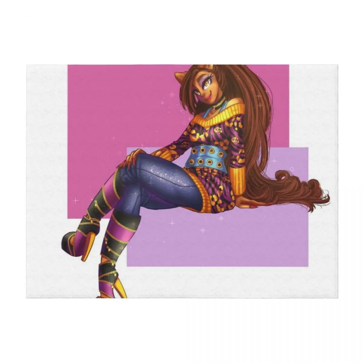 

Clawdeen Wolf Throw Blanket Blankets Sofas Of Decoration funny gift Giant Sofa for winter Blankets