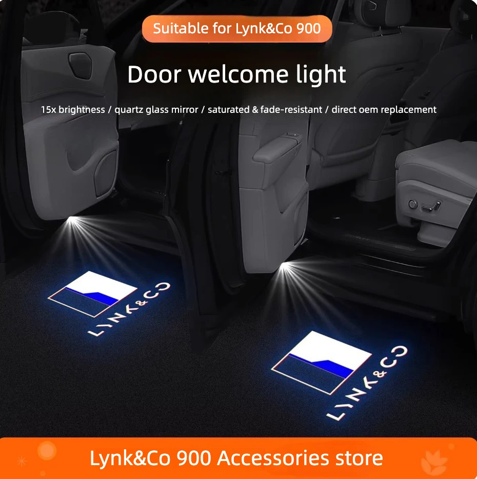 For Lynk&Co 900 2025 2026 Door Welcome Lights Projection Ambient Lights Modify Accessories
