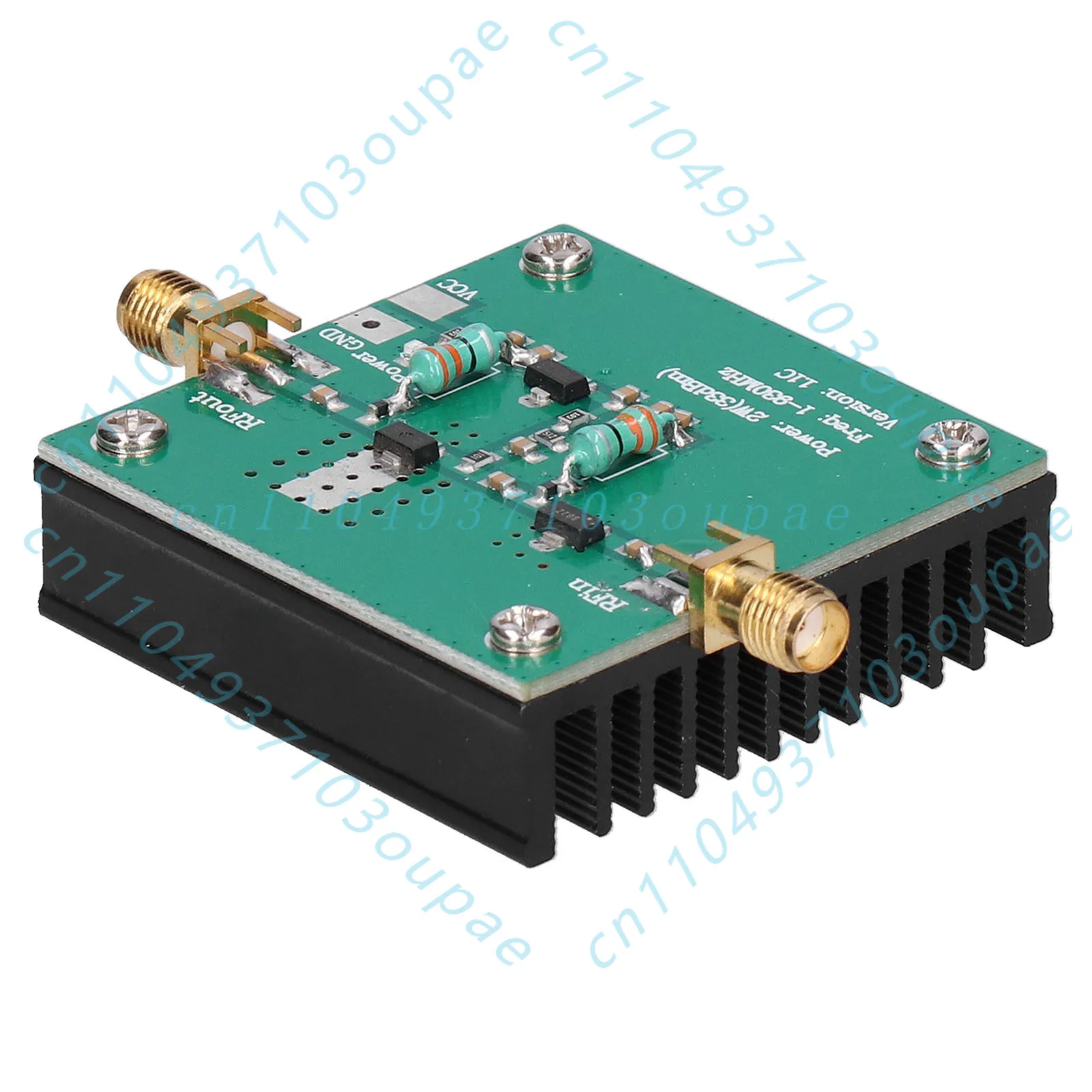 1-930MHz Broadband RF Power Amplifier 2.0W Output Signal Boost Module For RF Wireless Transceiver Equipment