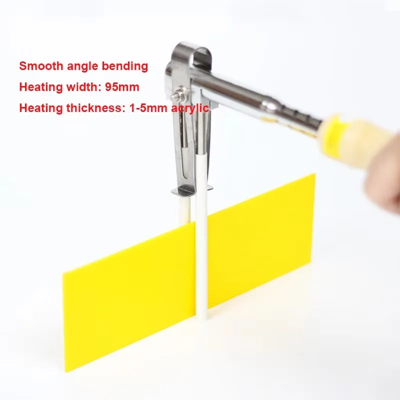 Mesin Pembengkok Akrilik Panas Arc/Angle untuk Pembuatan Papan Nama 1 Pasang + Pisau Pengait + Pembengkok Pipa 12cm (220V) Colokan EU