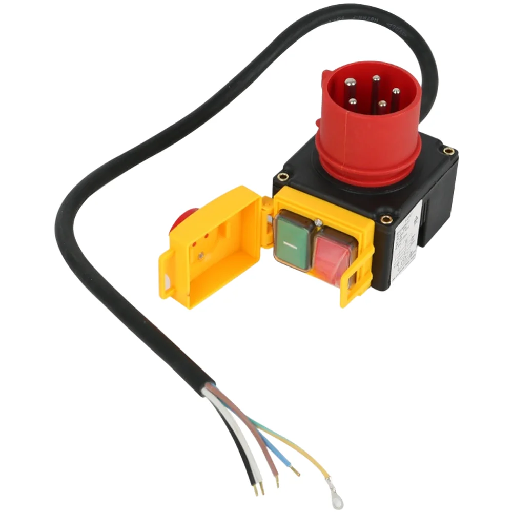 5P Connector Switch Three Phase Switch For Woodworking 400V Max Voltage Wide Temperature Range Self-locking Operation