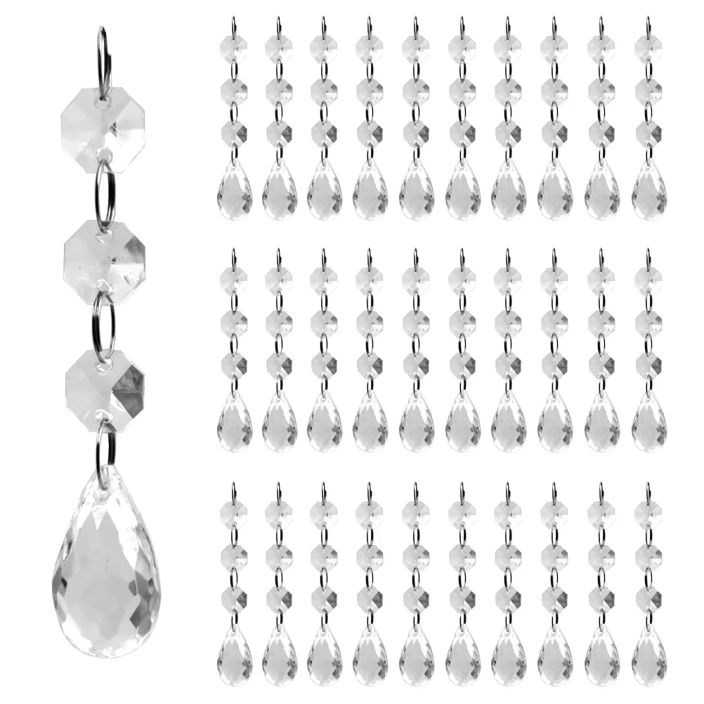 

30pc Hanging Clear Plastic Acrylic Ball Ornaments for Christmas Tree,Christmas Tree Decoration Christmas Ornaments Balls