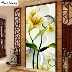 Large Diamond Embroidery Sale Diamond Painting 5d DIY Diamond Mosaic Gold Flowers Lily Golden Fish full Square Round Drill,T1138