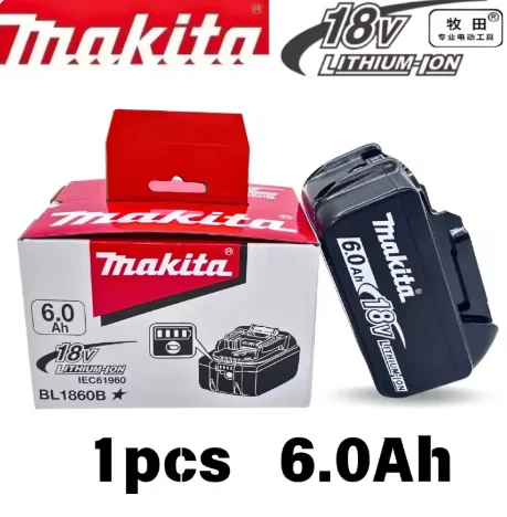 

Original Makita battery rechargeable battery replacing for Makita 18V BL1830B L1840B L1850B L1860B,power tool battery 18V 6.0Ah