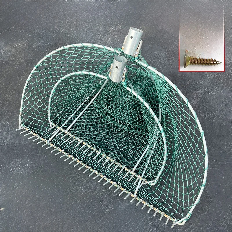 

Ultra-Hard Thiened Iron Claw Net Rake for Mud Fiing Sim Snail ell Collecting Outdoor Cam Travel Gear