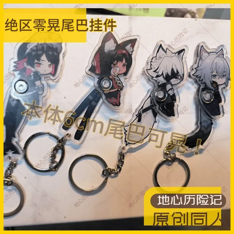 2025 NEW Anime Keychain Collection Pendant Toys Zenless Zone Zero Nmiya Mana Von Lycaon Keyrings Student School Bag Itabag