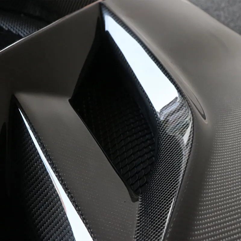 Carbon Fiber Front Engine Hood Transparent Bonnet Cover for Chevrolet Corvette C6 C7 2014 2015 2016 2017 2018 2019