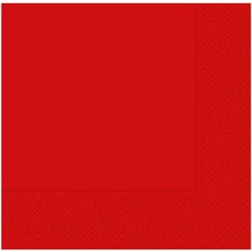 Happyland Christmas 2 PCs Flat Red Paper Napkin 20 PCs 33 X33 cm