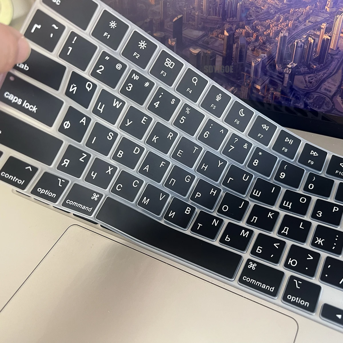 Ukraine Layout Silicone Keyboard Film for MacBook Air/Pro M1 M2 M3 M4 M5 Model A3113 A3240 A2918 A2992 A3112 A3185 A3401 A3186