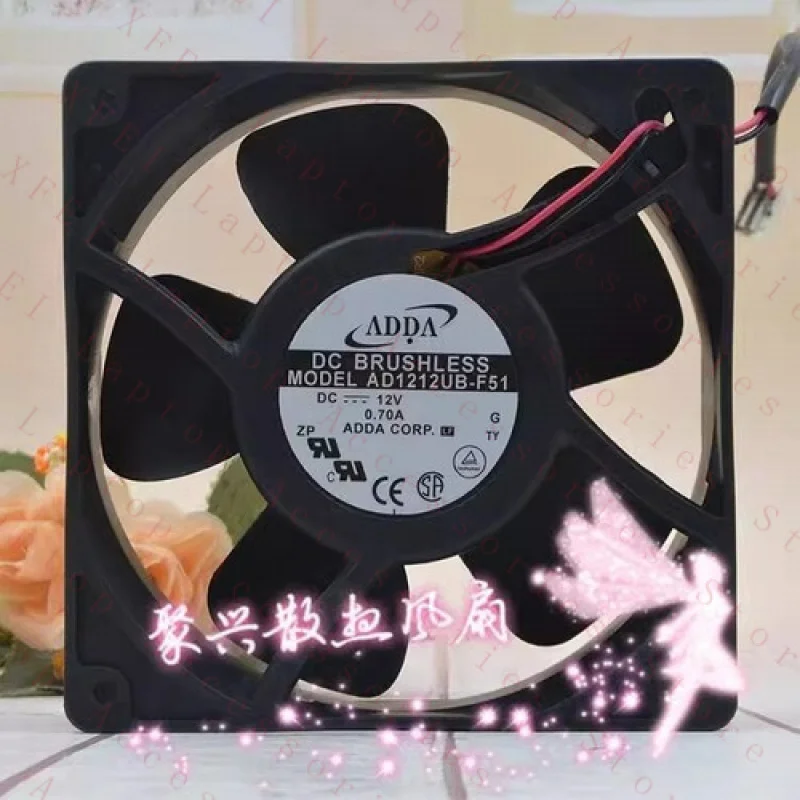 

F for ADDA AD1212UB-F51 DC12V 0.70A 12038 12cm 2-wire cooling fan