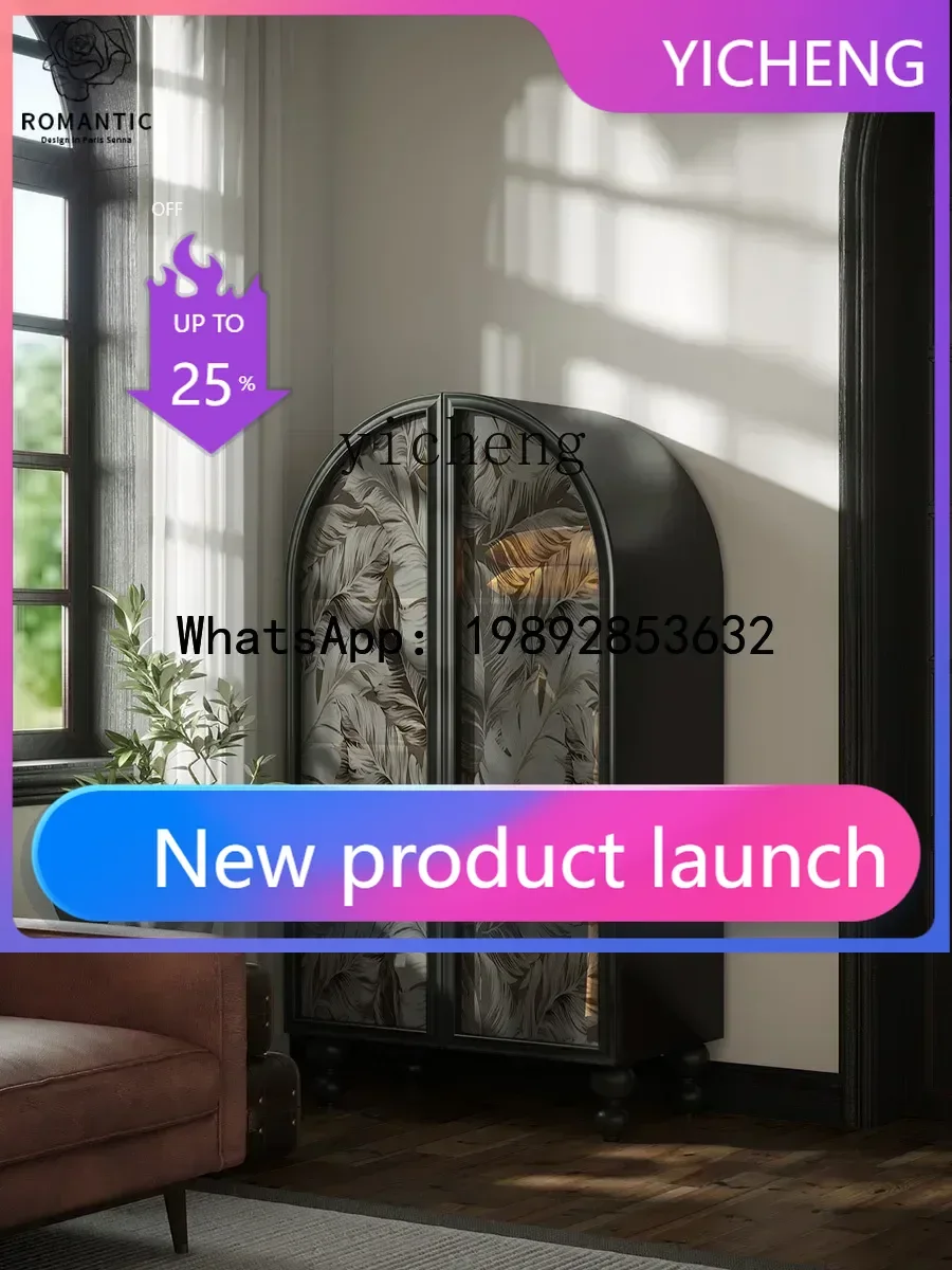 

Retro Domestic Solid Wood Double-Door Wardrobe Light Luxury and Simplicity Bedroom Storage Cabinet Installation-Free