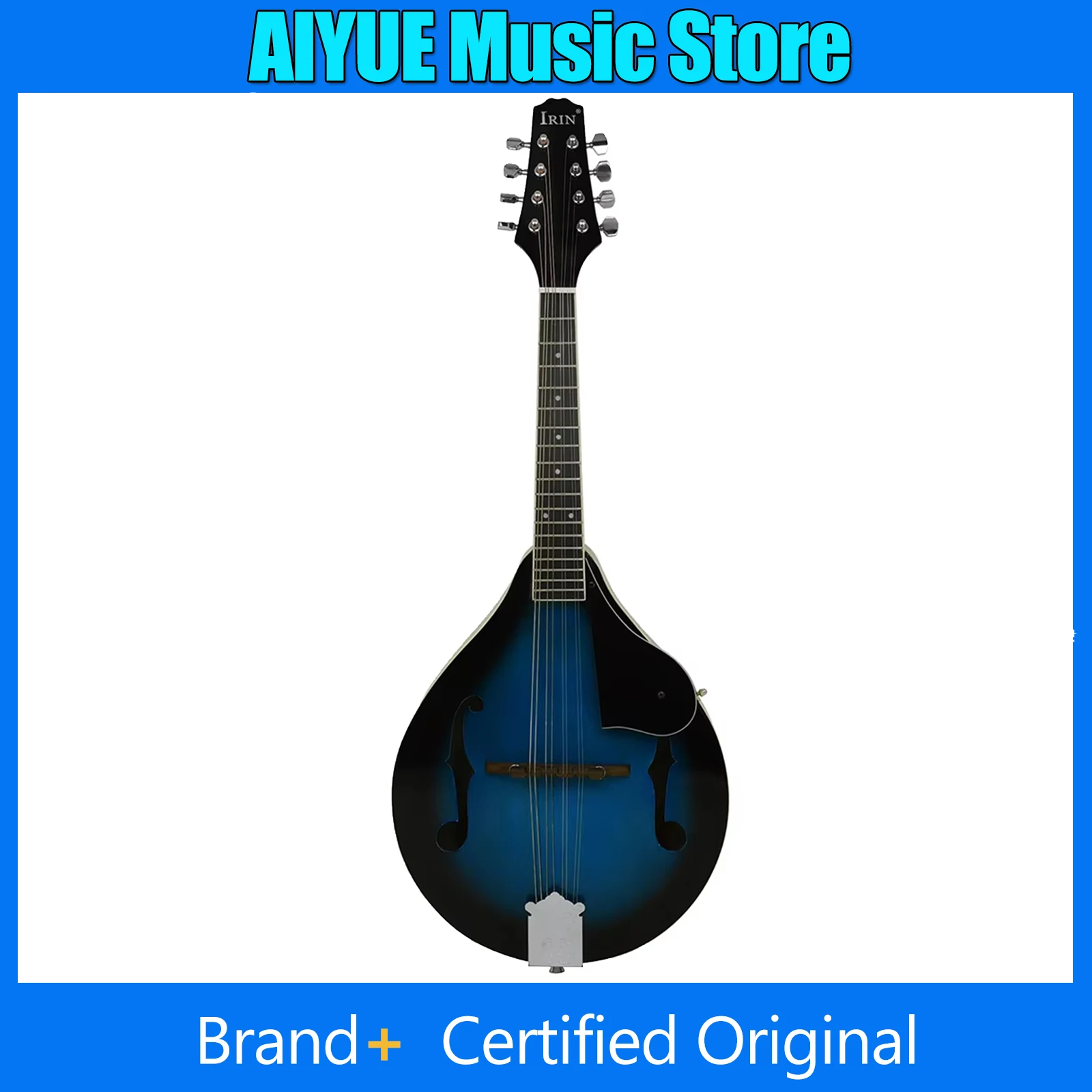 

IRIN мандолина деревянная гитара синяя черная отделка гладкая восемь струн для начинающих гитарные инструменты мандолина музыкальные инструменты