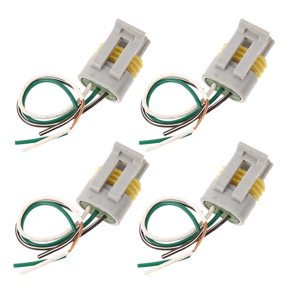 

4pcs Waterproof 3-Pin Ignition Coil Wiring Plug Automotive Electrical Connector High Voltage Socket Pure Copper Conductive