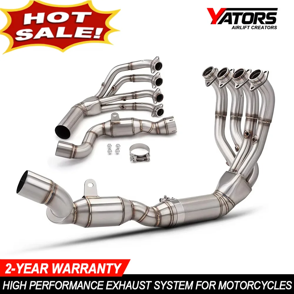 Motorcycle Exhaust Front Header Link Pipe Fits Original Muffler For QJMOTOR Chase QJ 800RS 800 RS Motorbike Exhaust Kits