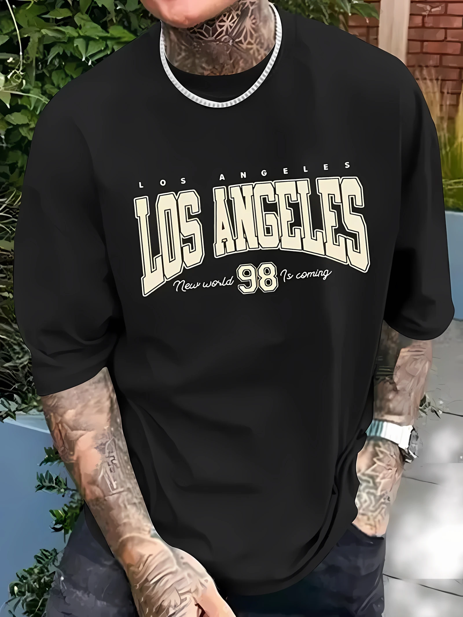 

Новая мужская футболка с короткими рукавами и 3D-принтом на лето 2025 года — модный повседневный удобный и дышащий наряд.