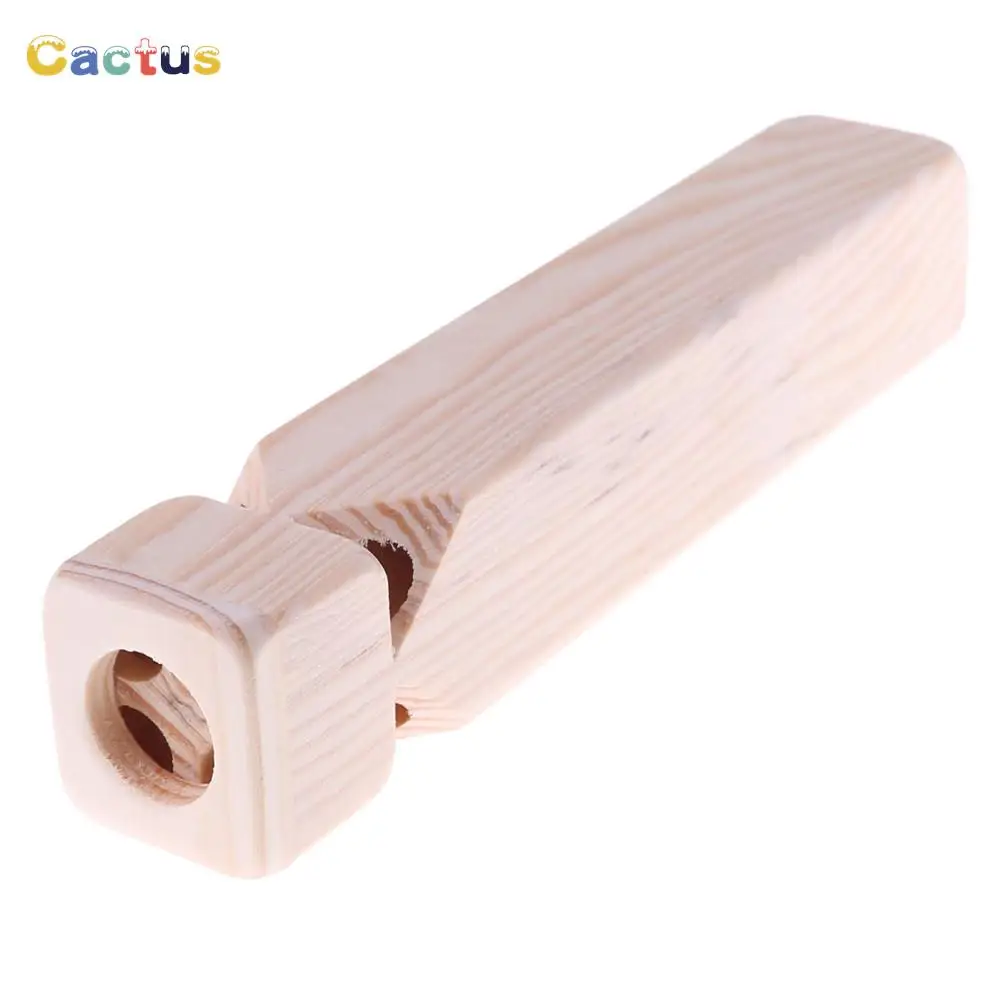 1Pcs Creative Houten Trein Fluitje Hout Stoomtrein Fluitje Speelgoed Locomotief Geluid Waarschuwing Stoom