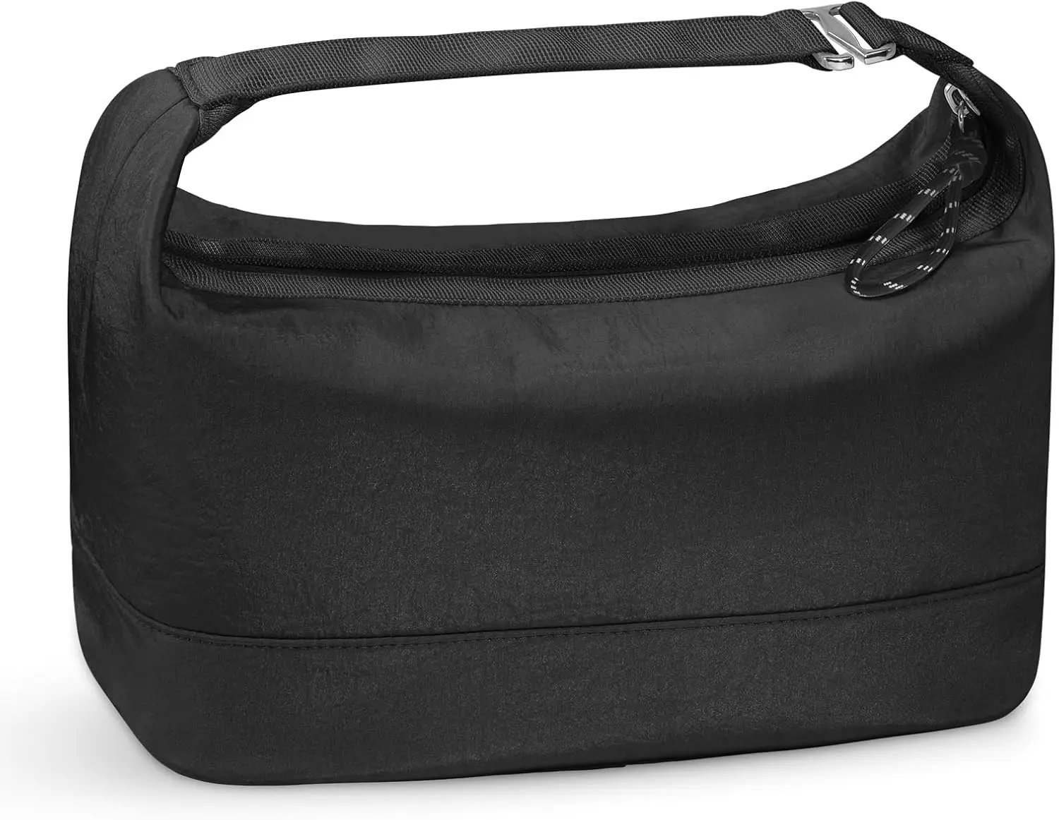 

Large Capacity Waterproof Travel Makeup Bag with Wide Opening, Black