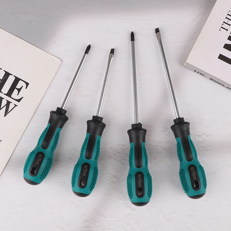 4PCS Multipurpose Handle Screwdrivers Set Electrician Insulated Security Repair Hand Tools Cross/Straight Type Screw Driver