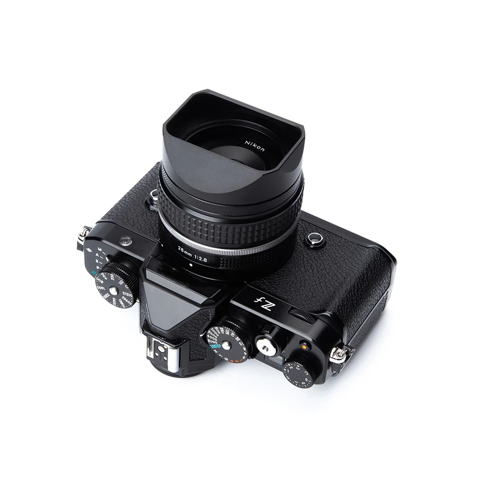 Square Camera Lens Hood Z40F2 Metal Screw-in Lens Hood Lens Cap LH