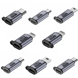 Type-C Adapter Type C To Micro Mini USB 8pin Male To USB C female Converters For Xiaomi Samsung Charger Data Cable USBC Adapter