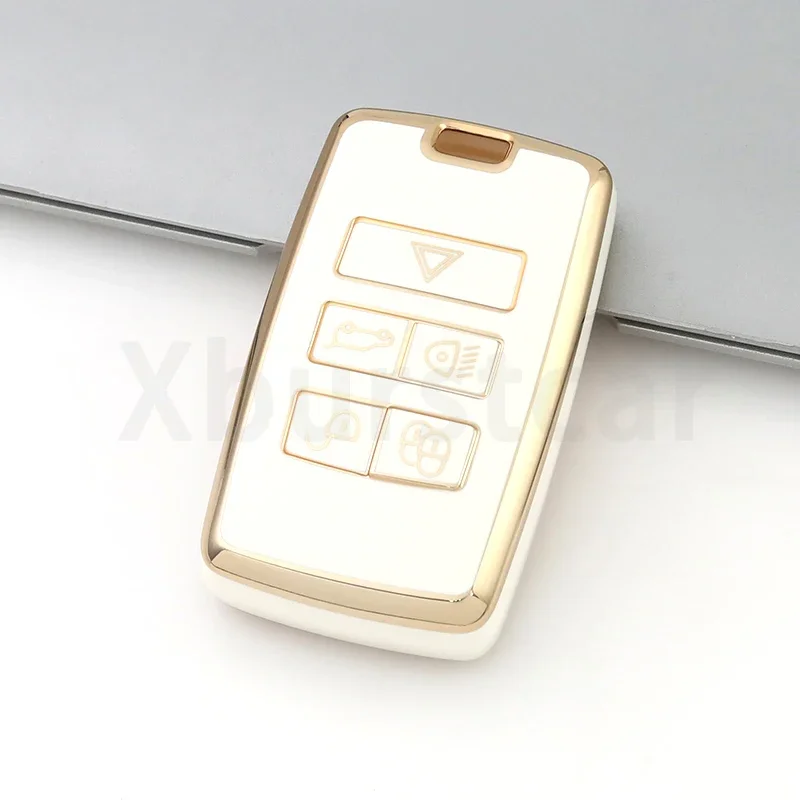 For Land Rover Range Rover Evoque Discovery Sport Velar For Jaguar XE E-PACE XF Soft TPU Car Remote Key Case Cover Shell Fob view 3