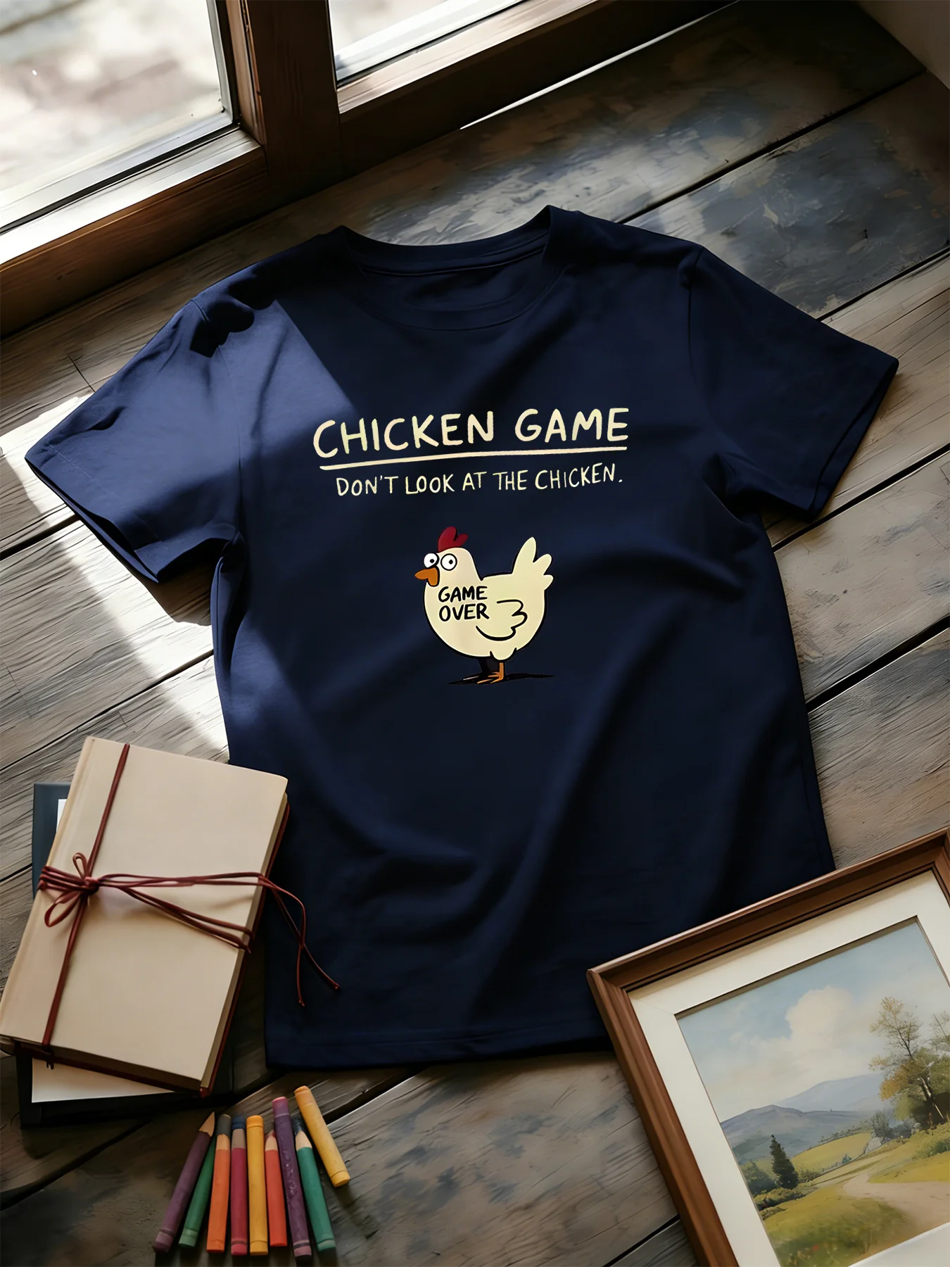 Chicken Game Kids Tee Boys Girls Funny Cartoon Chicken Graphic Short Sleeve T Shirt Children Top Slogan Print Gift Little Kid