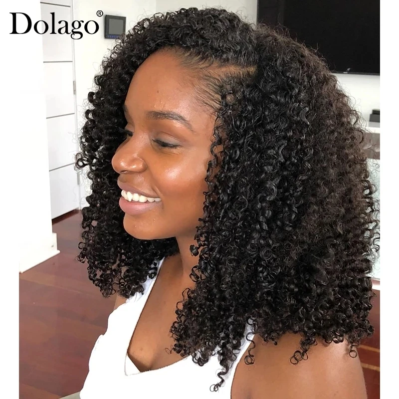 

Afro Kinky Curly U Part Wig Human Hair Wigs Brazilian Virgin V Upart Wig 3b 3c Kinky Coily Human Hair For Black Woman Dolago