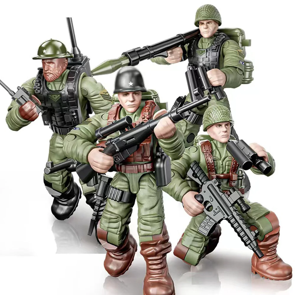 Imagem -04 - Chzimade-ajustável Joint Toy Soldier Modelo Dollhouse Miniatura Material Faça Você Mesmo Simulação Realística Boneca Militar Presente