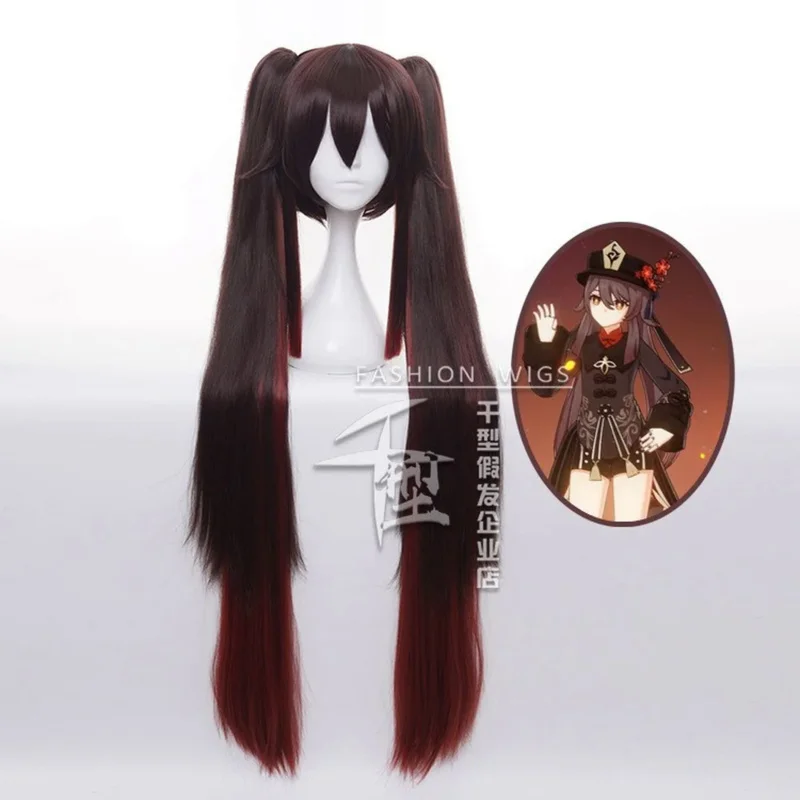 

Game Genshin Impact - Hutao Cosplay Wig Chinese Game Hu Tao Costume Props Halloween Cosplay Hearwear Accessories