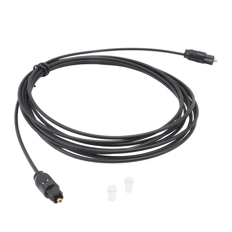 Câble Audio numérique à fibre optique de 3 mètres SPDIF OD2.2 TOSLINK-TOSLINK, cordon plaqué or, connexion au lecteur DVD CD, Durable