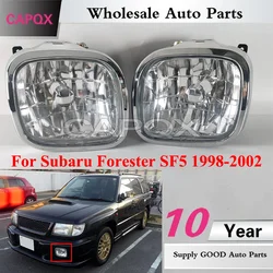 CAPQX 1pair Front Bumper Foglight For Subaru Forester SF5 1998-2002 Driving Lamp Fog Light Fog Lamp Foglamp Signal Light